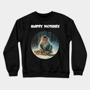 Happy Monkey Crewneck Sweatshirt